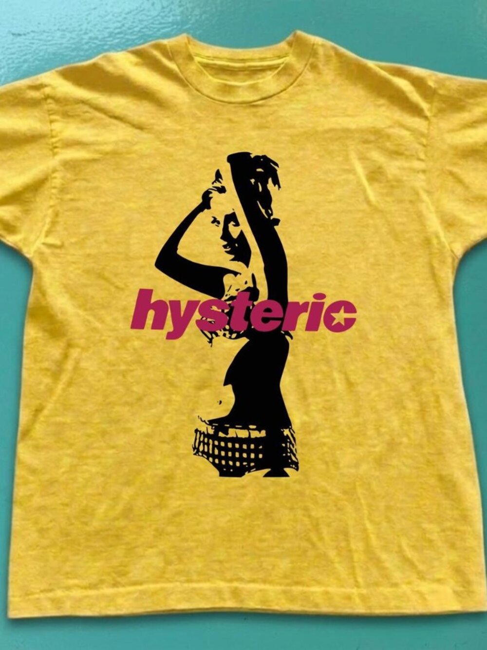 Hysteric Glamour Girl Graphic Tee Yellow Shirt